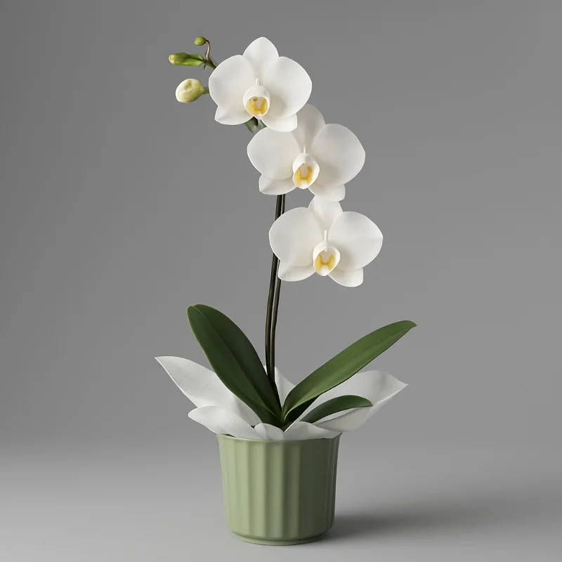 Phalaenopsis Orchids - White